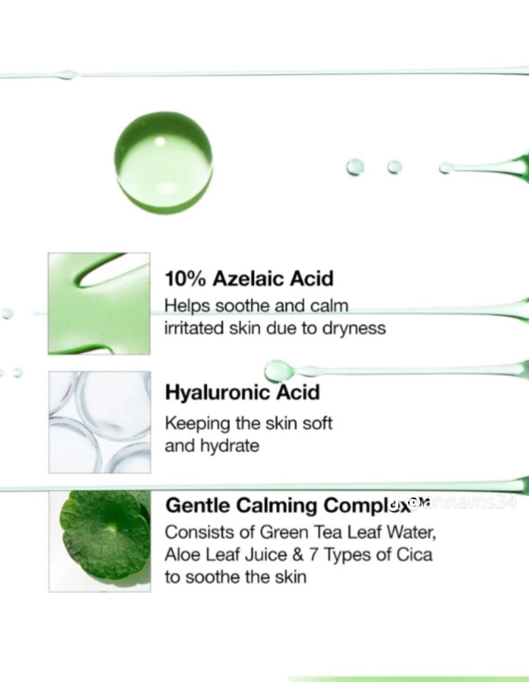 Anua Azelaic Acid 10% + Hyaluronic Acid Serum | Soothing Redness, Brightening & Hydrating Treatment for Sensitive Skin
