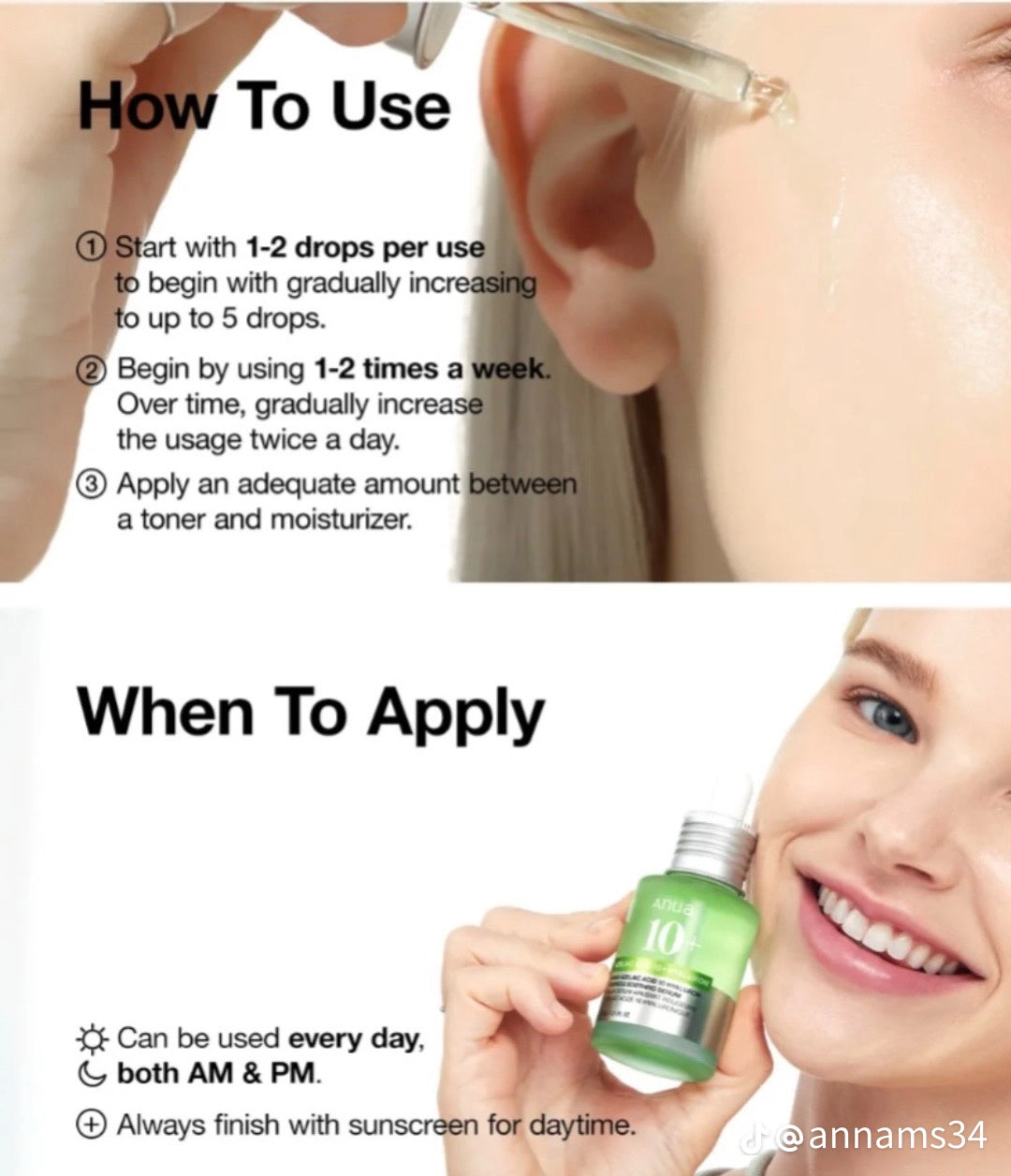 Anua Azelaic Acid 10% + Hyaluronic Acid Serum | Soothing Redness, Brightening & Hydrating Treatment for Sensitive Skin