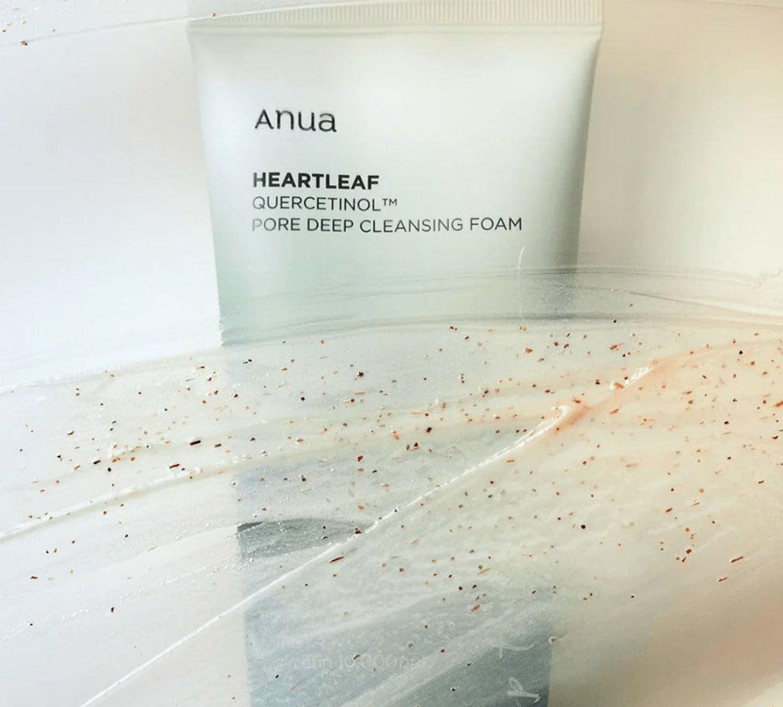 Anua Heartleaf Quercetinol Pore Deep Cleansing Foam (150 ml) | BHA Foam Cleanser for Oily & Blemish Prone Skin