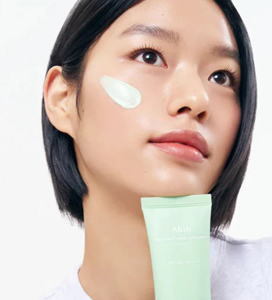 Abib Heartleaf Relief Sun Essence SPF50+ PA++++ |Calming Chemical Sunscreen (50ml Tube)