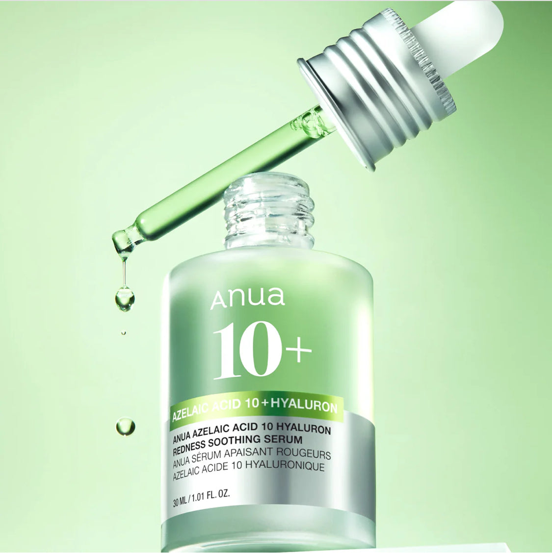 Anua Azelaic Acid 10% + Hyaluronic Acid Serum | Soothing Redness, Brightening & Hydrating Treatment for Sensitive Skin