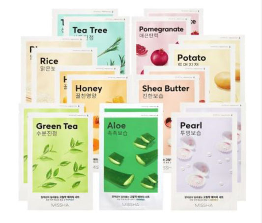Missha Airy Fit Sheet Mask |Ultra-Thin Daily Sheet Mask for All Skin Types