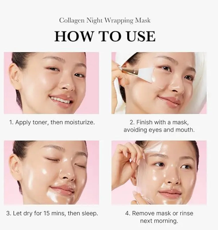 Medicube Collagen Night Wrapping Mask |Intensive Overnight Firming Gel Cream (80ml)