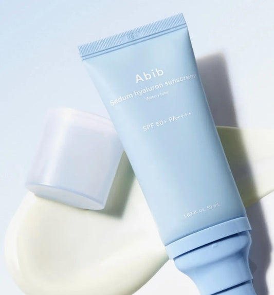 Abib Sedum Hyaluron Sun Essence SPF50++| Hydrating Daily Sunscreen with Hyaluronic Acid (50ml)
