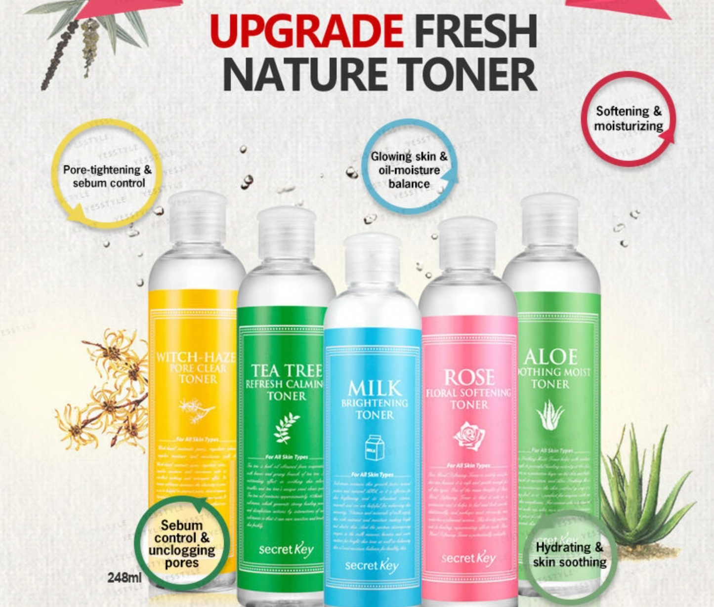 Secret Key - Fresh Nature Toner (Witch Hazel Extract)